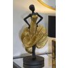 Mauro Ferretti estatuilla bailarina 16,5x15x36 cm negro oro brillante