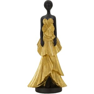 Mauro Ferretti figura mujer 14.5x10x33 cm oro negro