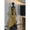 Mauro Ferretti figura mujer 14.5x10x33 cm oro negro