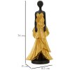 Mauro Ferretti figura mujer 14.5x10x33 cm oro negro