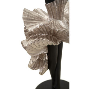 Mauro Ferretti figura bailarina 17x14x43 cm negro plata