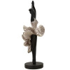 Mauro Ferretti figura bailarina 17x14x43 cm negro plata