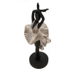 Mauro Ferretti figura bailarina 17x14x43 cm negro plata