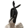Mauro Ferretti figura bailarina 17x14x43 cm negro plata