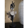 Mauro Ferretti figura bailarina 17x14x43 cm negro plata