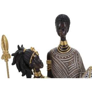 Mauro Ferretti Masai par de figuras 16.5x11.5x38 cm