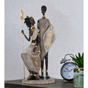 Mauro Ferretti Masai par de figuras 16.5x11.5x38 cm