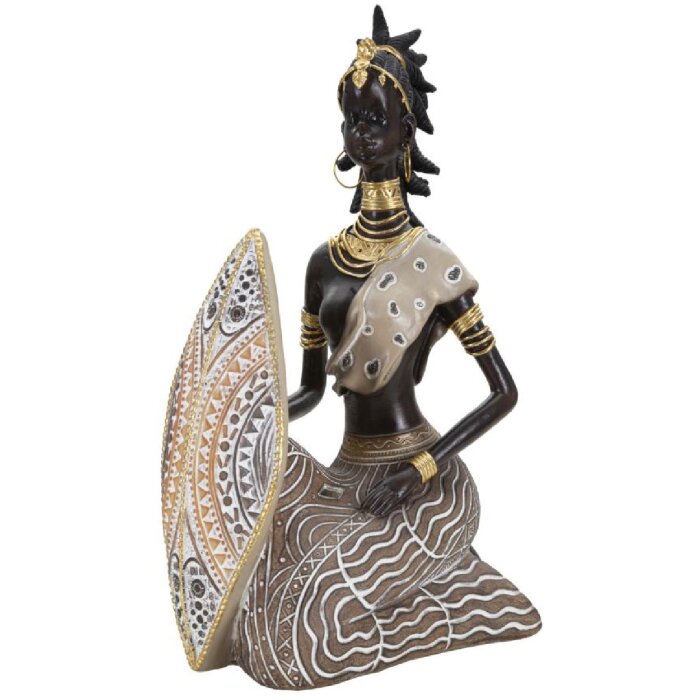Mauro Ferretti Figura masai sentada 13,5x9x24,5 cm