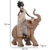 Mauro Ferretti Masai con elefante 22,5x12x32,5 cm