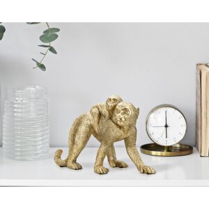Mauro Ferretti mono decorativo con bebé 29.5x11.5x18.5 oro