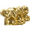 Mauro Ferretti Elefante decorativo Set de 3 No ver oír hablar 15.5x20.5 oro