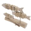 Mauro Ferretti escultura decorativa pez 37x10x24 natural