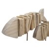 Mauro Ferretti escultura decorativa pez 37x10x24 natural