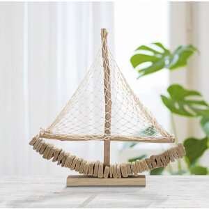 Velero decorativo Mauro Ferretti 45x7x45 natural