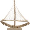 Velero decorativo Mauro Ferretti 45x7x45 natural