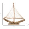 Velero decorativo Mauro Ferretti 45x7x45 natural