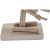 Mauro Ferretti flamenco decorativo 31x9x56 blanco natural