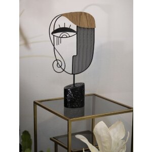 Mauro Ferretti escultura Picassy 24x8.5x49 negro natural