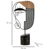 Mauro Ferretti escultura Picassy 24x8.5x49 negro natural