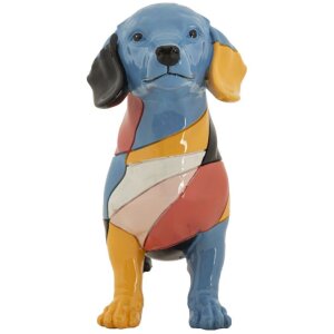 Mauro Ferretti Escultura Teckel Rubic 32,5x9,7x20,5 cm multicolor