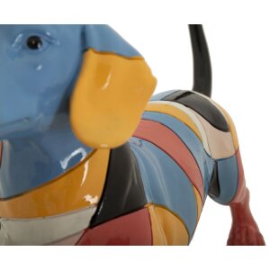 Mauro Ferretti Escultura Teckel Rubic 32,5x9,7x20,5 cm multicolor