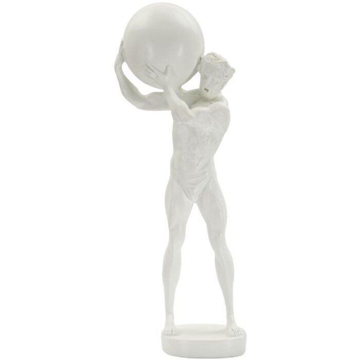 Mauro Ferretti escultura Atlas 18x12.5x50 blanco