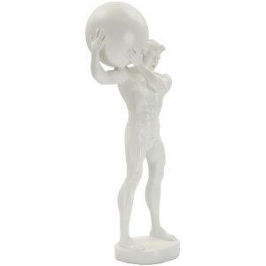 Mauro Ferretti escultura Atlas 18x12.5x50 blanco