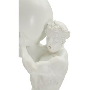 Mauro Ferretti escultura Atlas 18x12.5x50 blanco