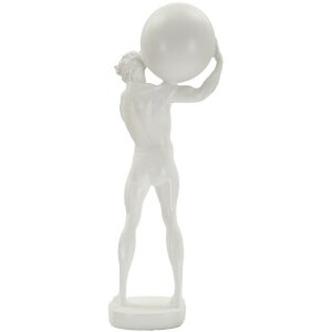 Mauro Ferretti escultura Atlas 18x12.5x50 blanco