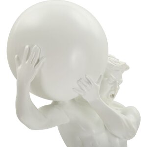 Mauro Ferretti escultura Atlas 18x12.5x50 blanco