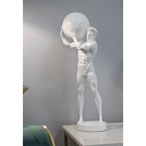 Mauro Ferretti escultura Atlas 18x12.5x50 blanco