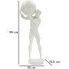 Mauro Ferretti escultura Atlas 18x12.5x50 blanco