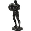 Estatua Mauro Ferretti Atlas 18,5x20,5x43,5 cm negro