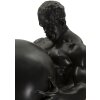 Estatua Mauro Ferretti Atlas 18,5x20,5x43,5 cm negro