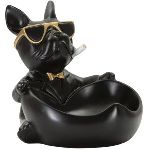 Mauro Ferretti figurita decorativa bola perro con cuenco...