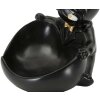 Mauro Ferretti figurita decorativa bola perro con cuenco 18,5x20,5x20 cm oro negro