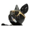 Mauro Ferretti figurita decorativa bola perro con cuenco 18,5x20,5x20 cm oro negro