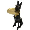 Mauro Ferretti figurita decorativa perro Ory con bandeja 30x64x91 cm oro negro