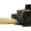 Mauro Ferretti figurita decorativa perro Ory con bandeja 30x64x91 cm oro negro