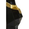 Mauro Ferretti figurita decorativa perro Ory con bandeja 30x64x91 cm oro negro