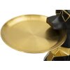 Mauro Ferretti figurita decorativa perro Ory con bandeja 30x64x91 cm oro negro