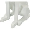 Mauro Ferretti escultura decorativa perro Ory con bandeja 27x51x74 cm oro blanco