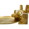 Mauro Ferretti escultura decorativa perro Pit con bandeja 30x64x91 cm oro