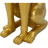 Mauro Ferretti escultura decorativa perro Pit con bandeja 30x64x91 cm oro