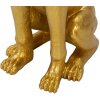 Mauro Ferretti escultura decorativa perro Pit con bandeja 27x51x74 cm oro