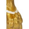 Mauro Ferretti escultura decorativa perro Pit con bandeja 27x51x74 cm oro