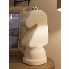 Mauro Ferretti estatuilla decorativa caballo de ajedrez Quarzy 14x13x31 cm oro blanco