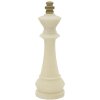 Mauro Ferretti estatuilla decorativa rey de ajedrez Quarzy Ø13x41 cm oro blanco