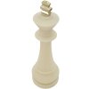 Mauro Ferretti estatuilla decorativa rey de ajedrez Quarzy Ø13x41 cm oro blanco