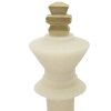 Mauro Ferretti estatuilla decorativa rey de ajedrez Quarzy Ø13x41 cm oro blanco